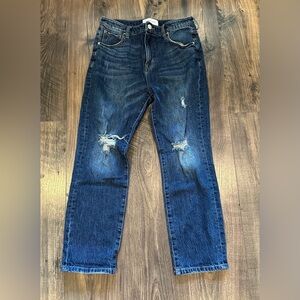 GUC Women's Stonefield Ashton Distressed High Rise Cropped Vintage Straight 29